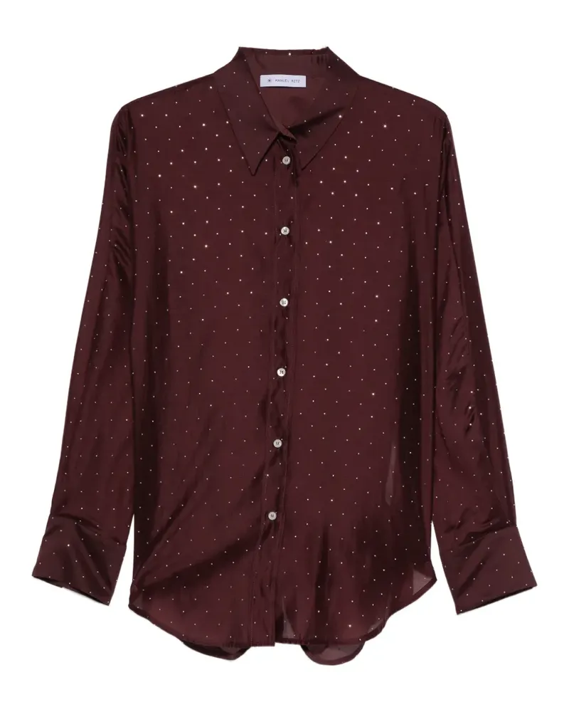 Manuel Ritz rhinestone-embellished long-sleeve shirt - Rot Rot
