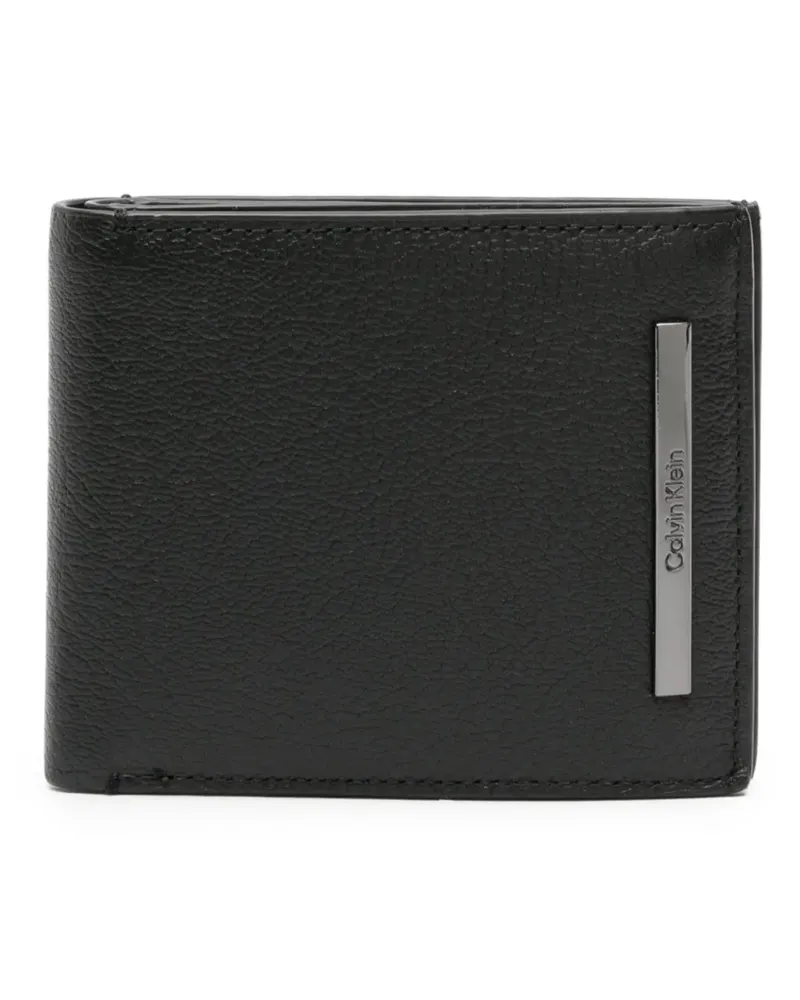 Calvin Klein Portemonnaie mit Logo-Schild - Schwarz Schwarz
