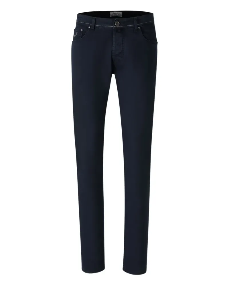 Jacob Cohën Bestickte Jeans - Blau Blau