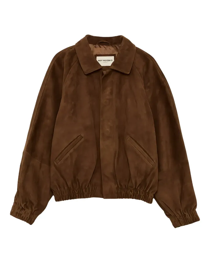 Roy Roger's suede bomber jacket - Braun Braun