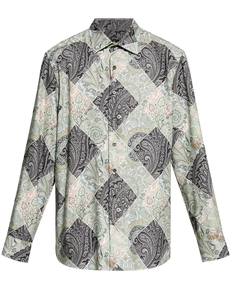 Etro Hemd mit Print - Nude Nude
