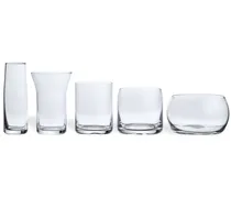 Set aus fünf stapelbaren Gläsern - Weiß