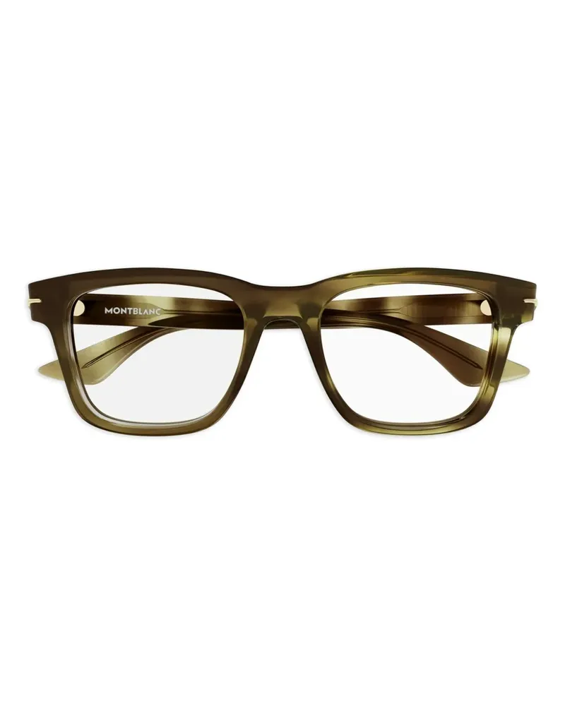 Montblanc Brille mit eckigem Gestell - Braun Braun