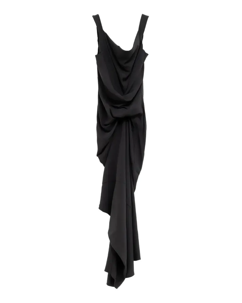 Rick Owens Drapiertes Kleid im asymmetrischen Look - Schwarz Schwarz