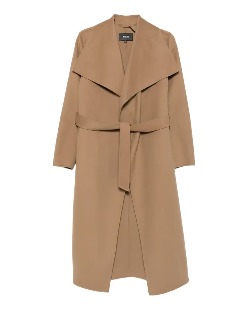 Mackage Mai belted wool coat - Nude Nude