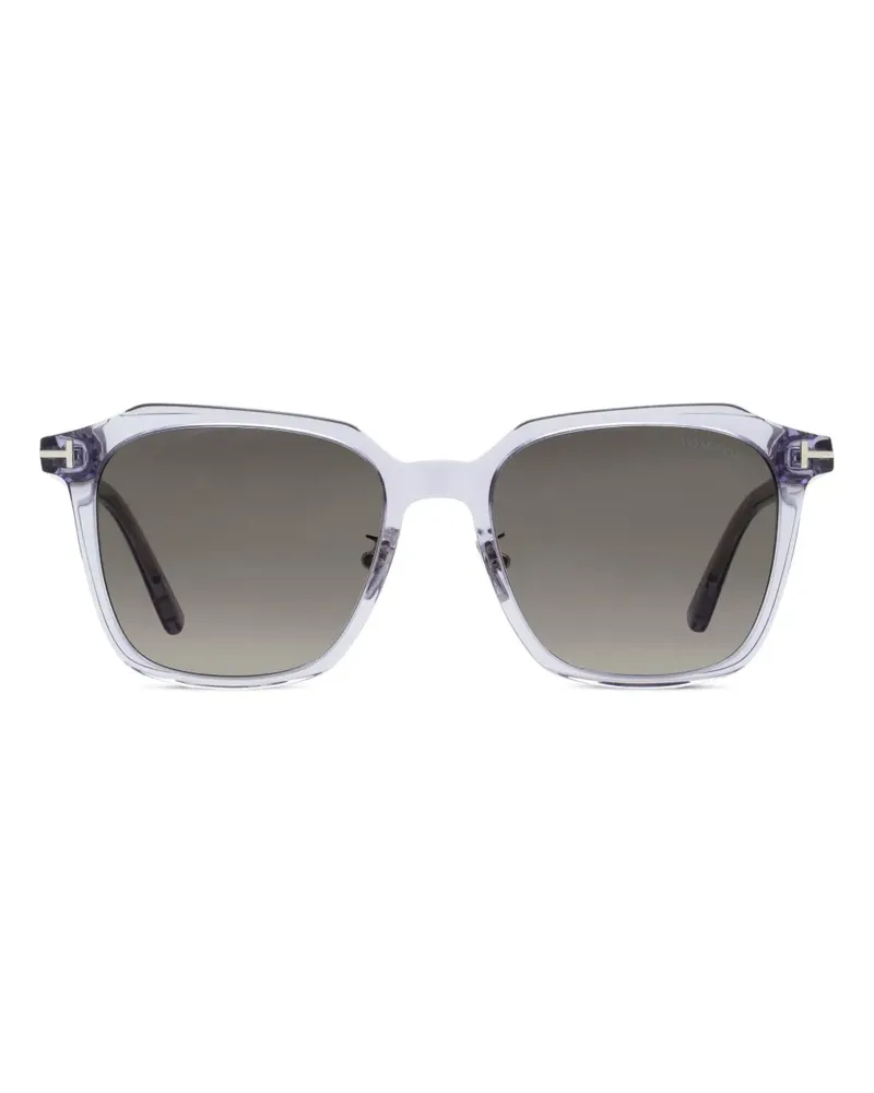 Tom Ford Sonnenbrille mit transparentem Gestell - Grau Grau