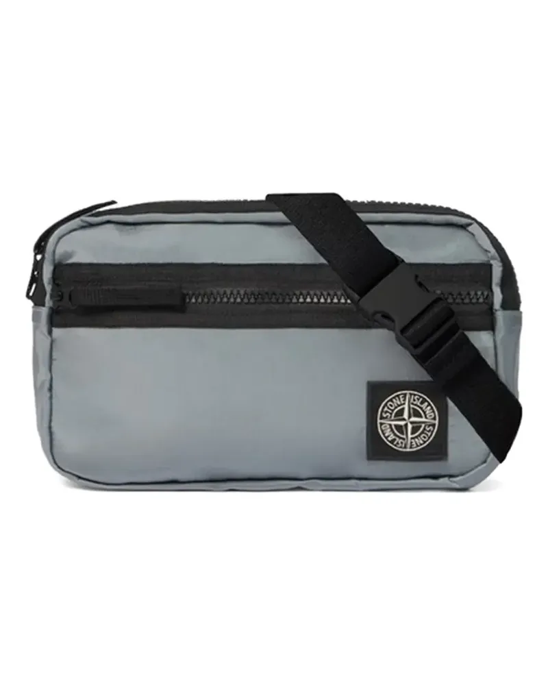 Stone Island 9200014 beschichtete Nylon-Metall in Econyl® Gürteltasche - Grau Grau
