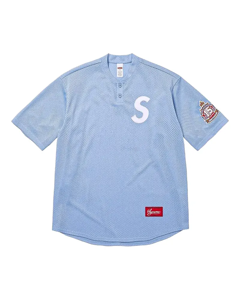 Supreme Being T-Shirt mit Logo-Patch - Blau Blau