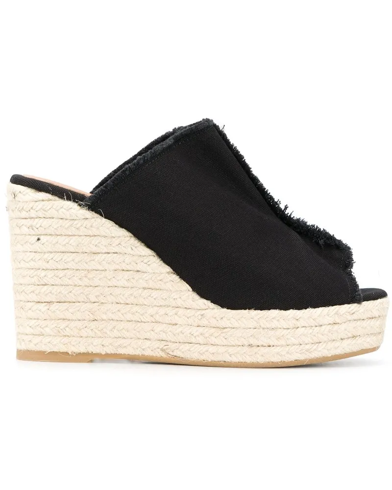 Castañer Fatima' Wedge-Sandalen - Schwarz Schwarz