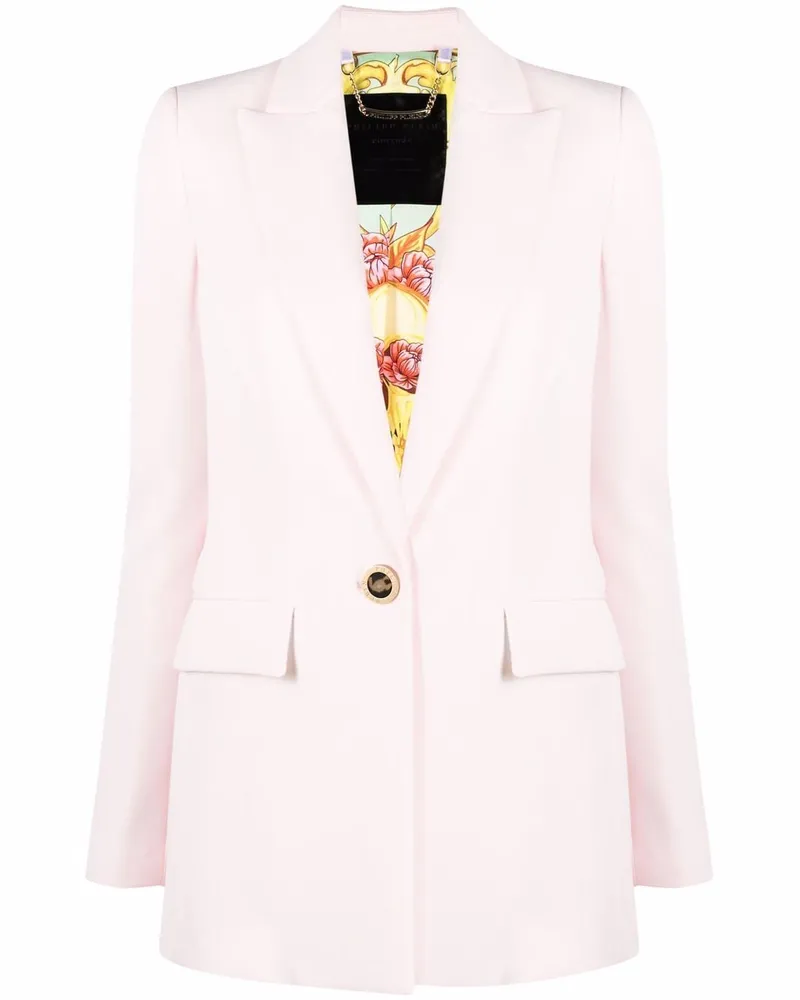 Philipp Plein Einreihiger Blazer - Rosa Rosa