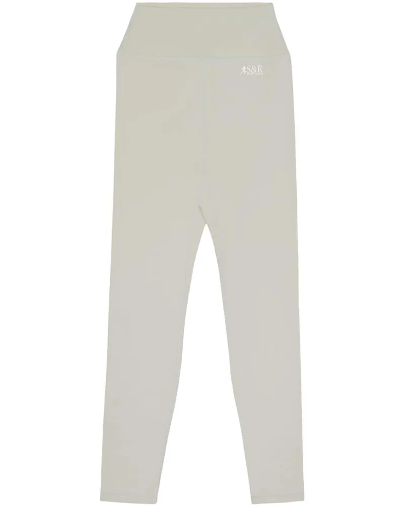 SPORTY & RICH Action Leggings mit Logo-Print - Nude Nude