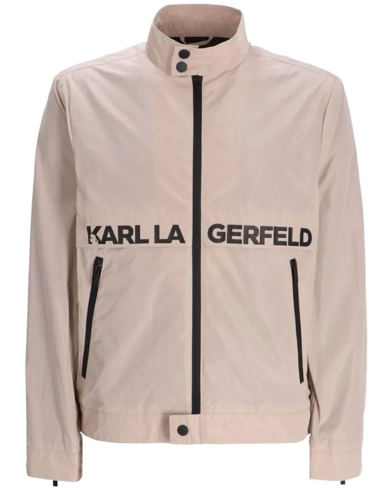 Karl Lagerfeld Leichte Jacke mit Logo-Print - Nude Nude