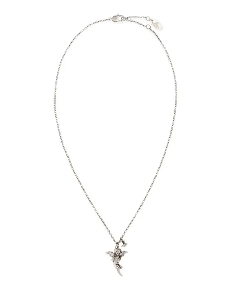 Vivienne Westwood Putti Orb pendant necklace - Silber Silber