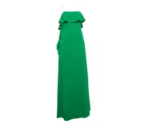 Maxikleid mit Rüschen - Grün