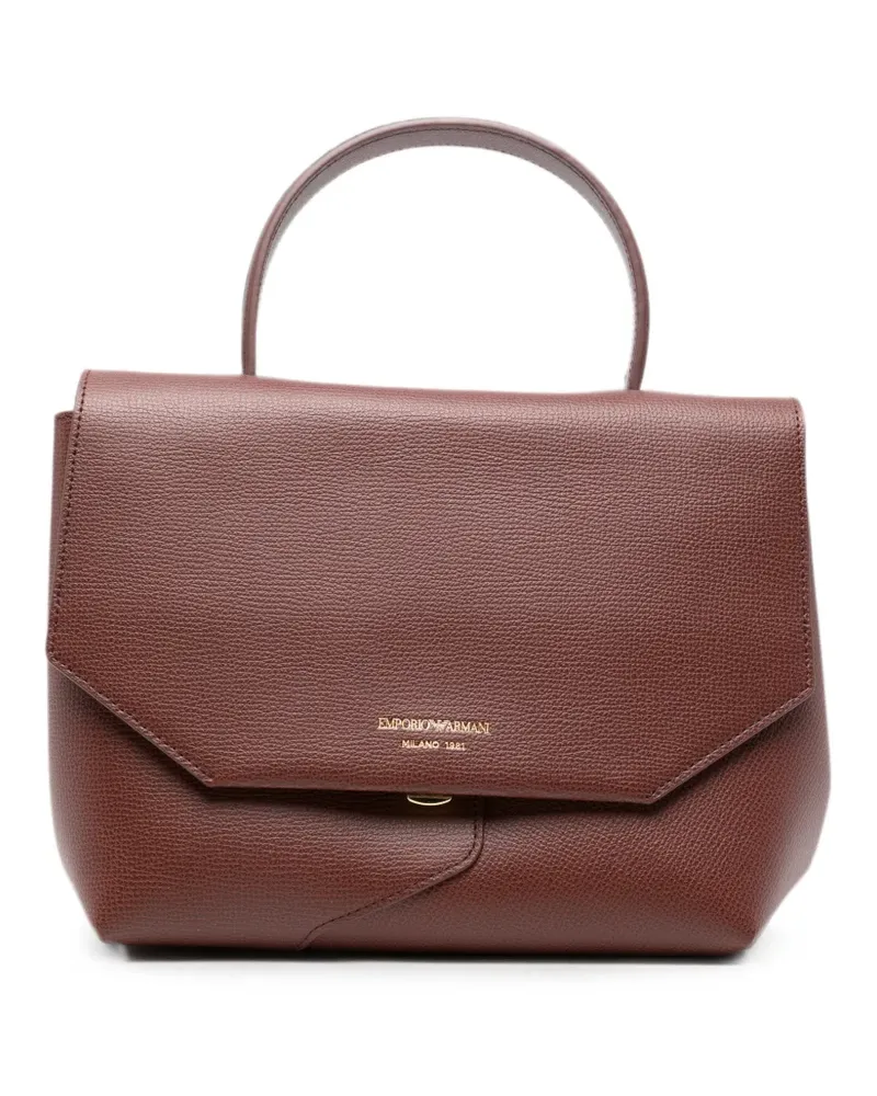 Emporio Armani leather tote bag - Braun Braun