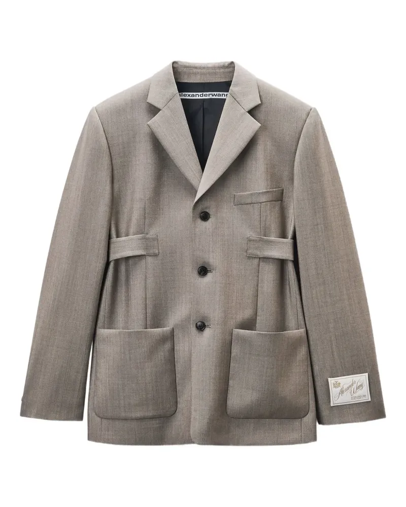 Alexander Wang Sakko mit Lasche - Grau Grau