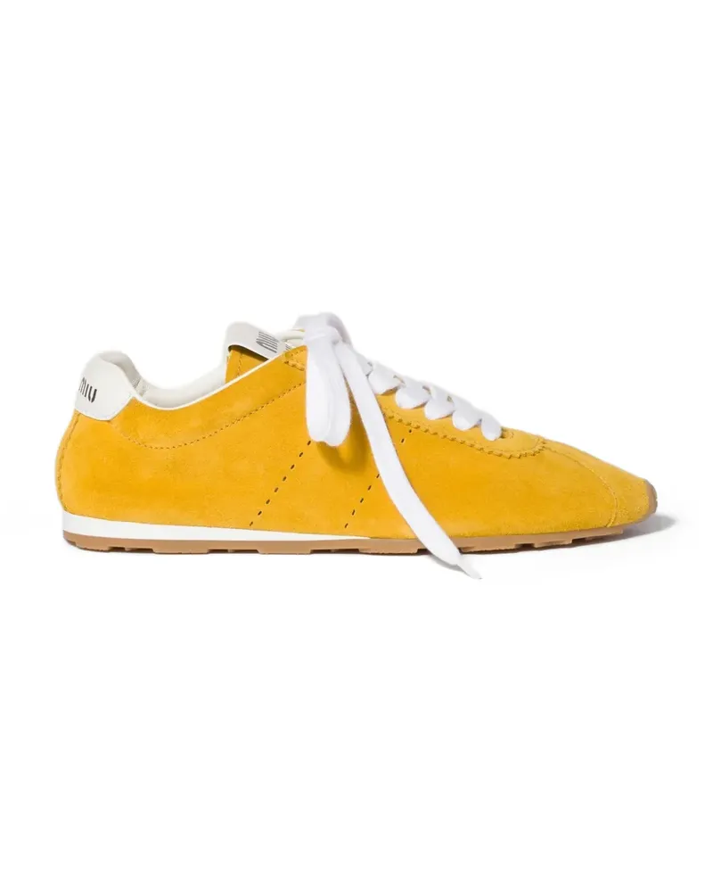 Miu Miu Plume suede sneakers - Gelb Gelb