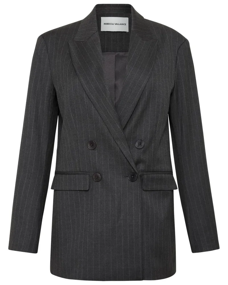 Rebecca Vallance Gilles pinstripe-pattern blazer Schwarz