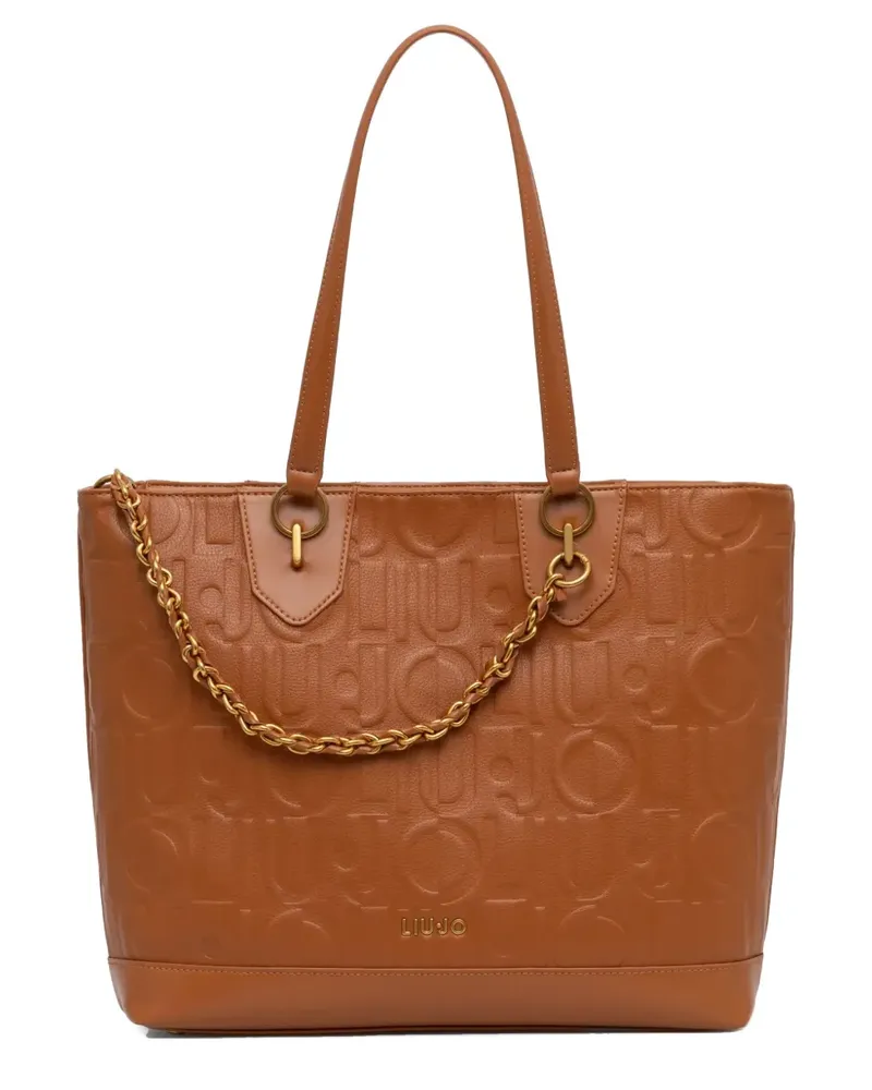 Liu Jo Handtasche mit Logo-Prägung - Braun Braun