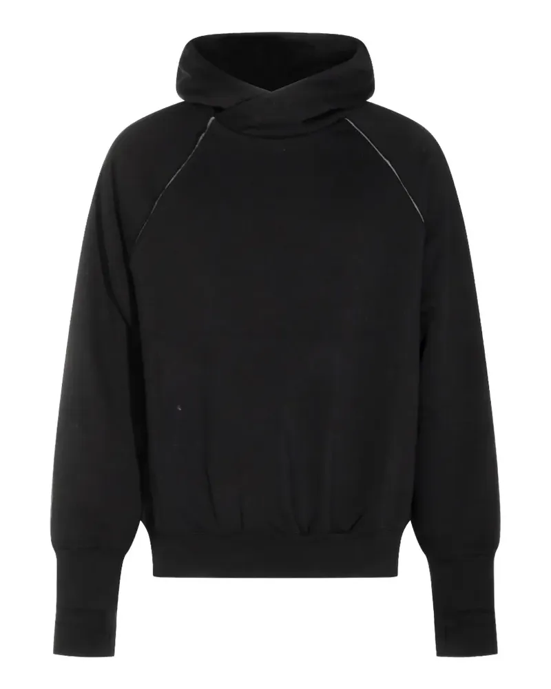 THOM KROM raglan-sleeve hoodie - Schwarz Schwarz