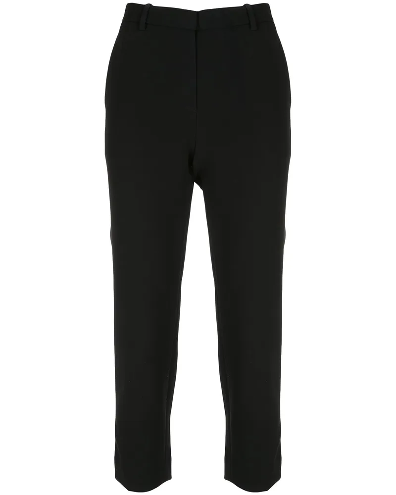 Theory Klassische Cropped-Hose - Schwarz Schwarz