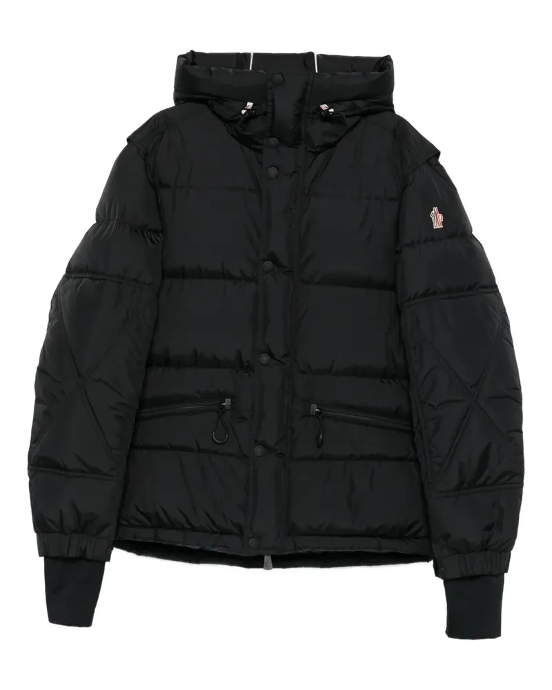 Moncler Gesteppte Kapuzenjacke - Schwarz Schwarz