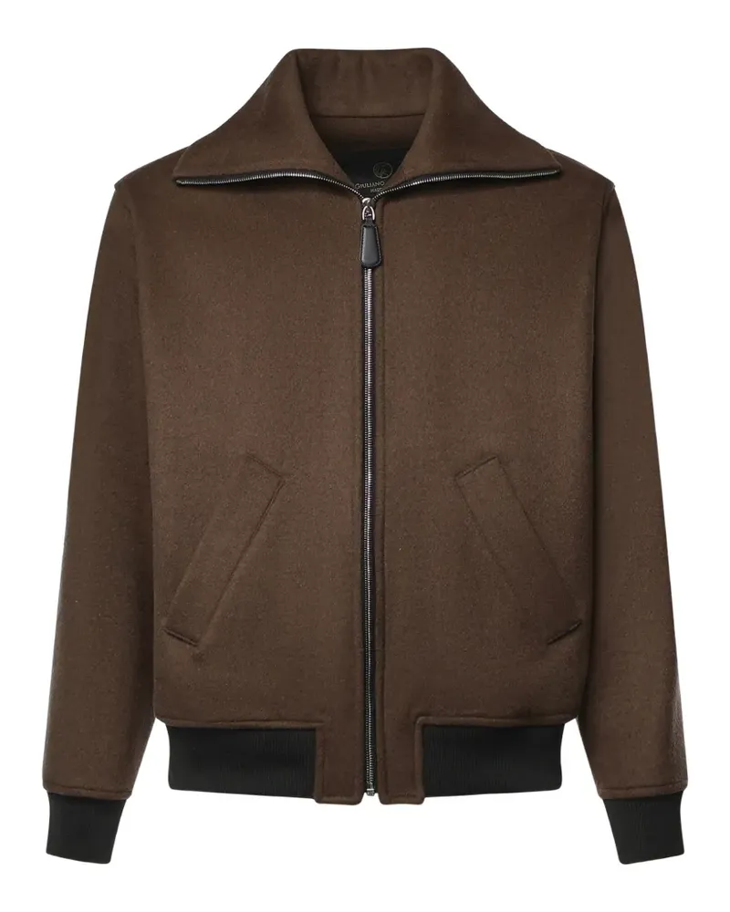 Giuliano Galiano Trudy Bomberjacke mit Reißverschluss - Braun Braun