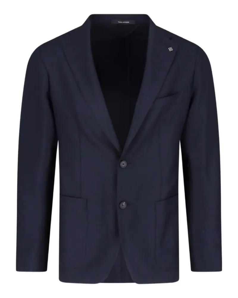 Tagliatore notched-lapel single-breasted jacket - Blau Blau