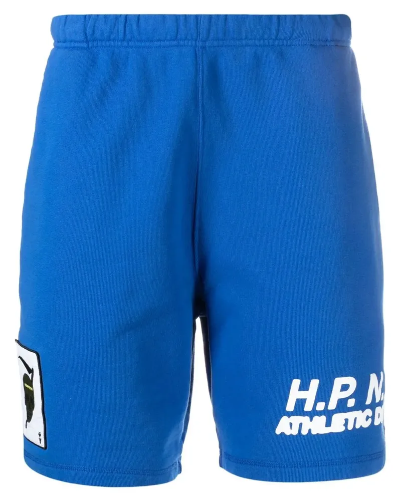 Heron Preston Joggingshorts mit Patch-Detail Blau