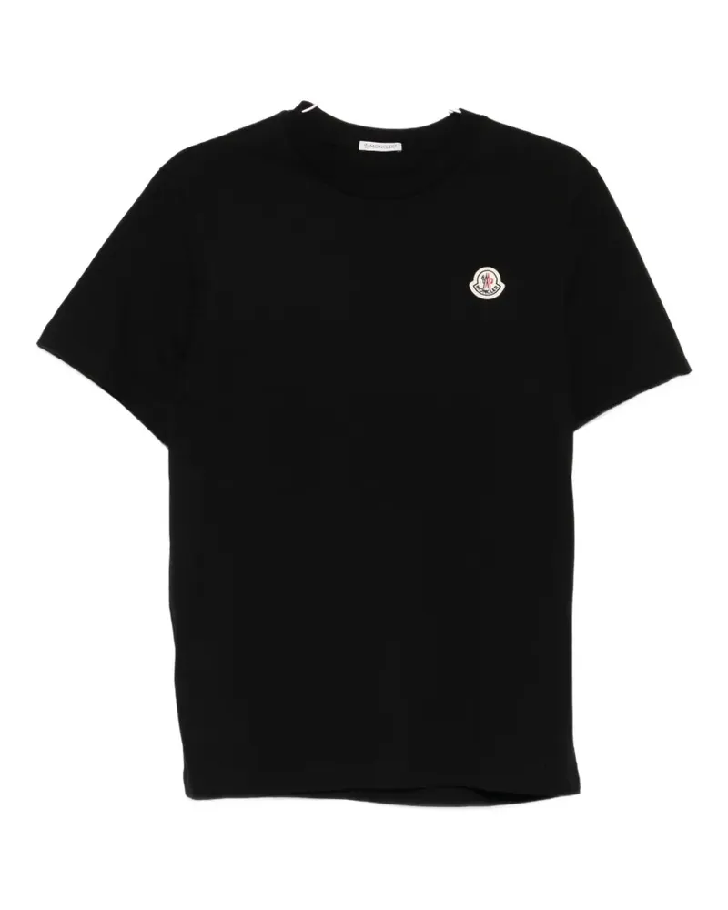Moncler logo-patch T-shirt (set of three) - Schwarz Schwarz