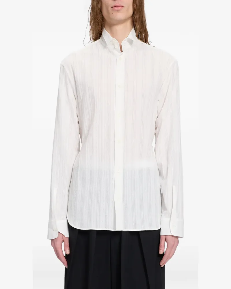 Ann Demeulemeester Rico Hemd mit Stehkragen - Nude Nude