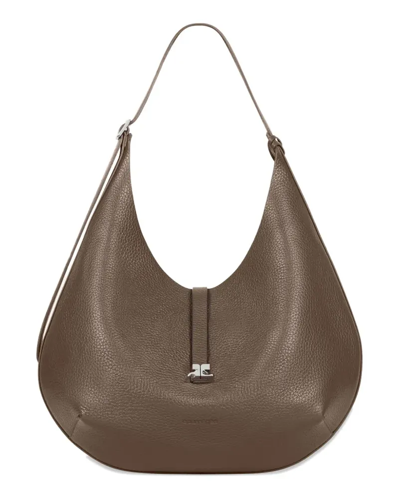 Courrèges logo-buckle shoulder bag - Braun Braun