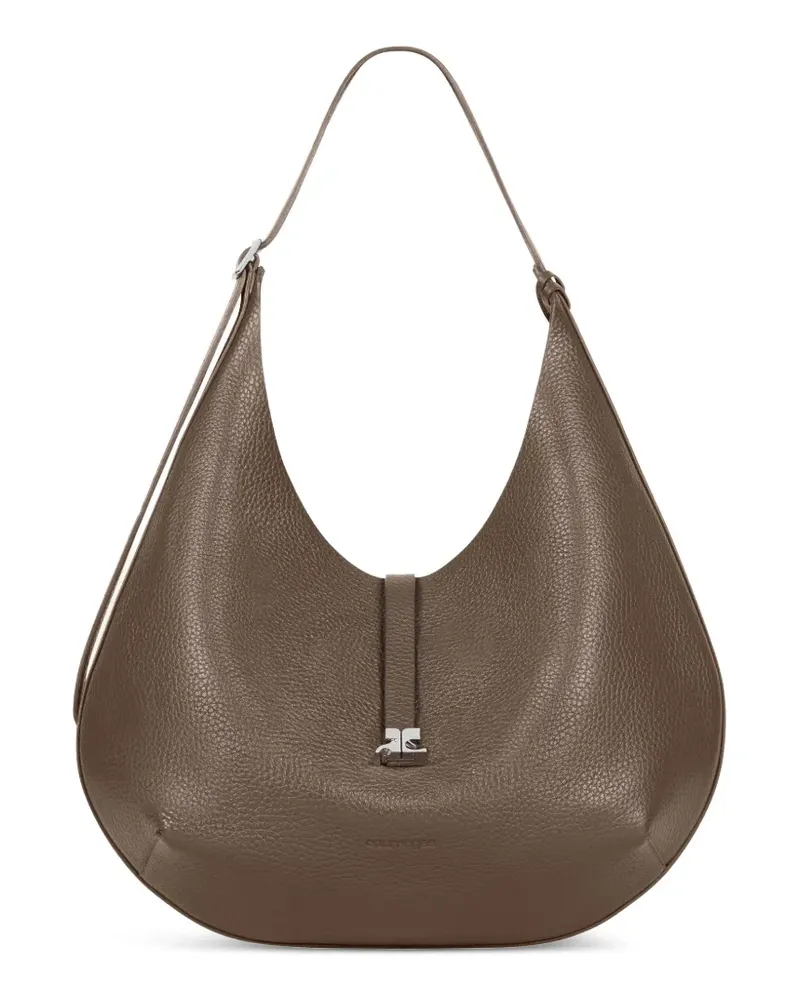 Courrèges logo-buckle shoulder bag - Braun Braun