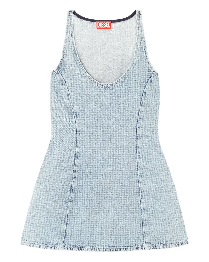 Diesel flared mini dress - Blau Blau