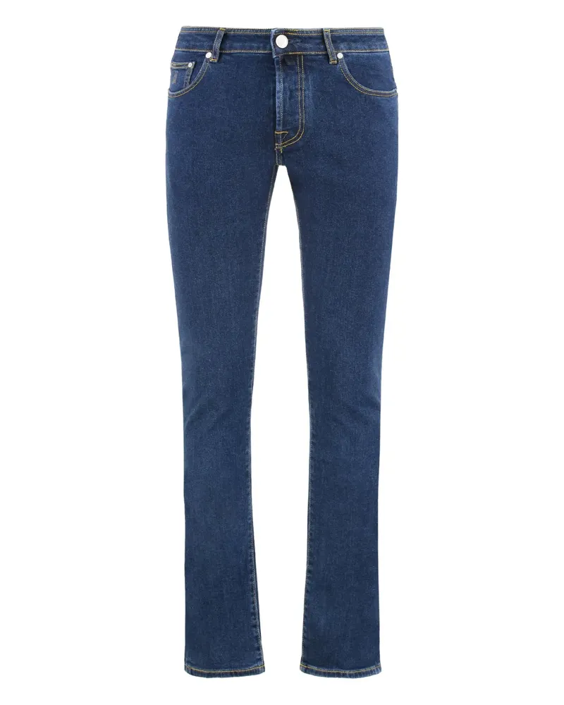 MOORER Five-Pocket-Jeans - Blau Blau