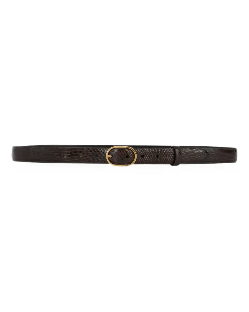 LARDINI Gürtel mit Eidechsen-Optik - Braun Braun