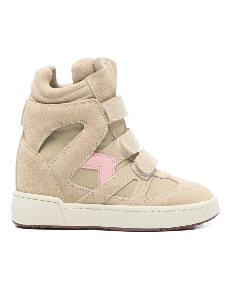 Isabel Marant touch-strap sneakers - Nude Nude