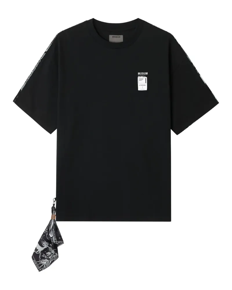 Musium Div. bandana-print cotton T-shirt - Schwarz Schwarz