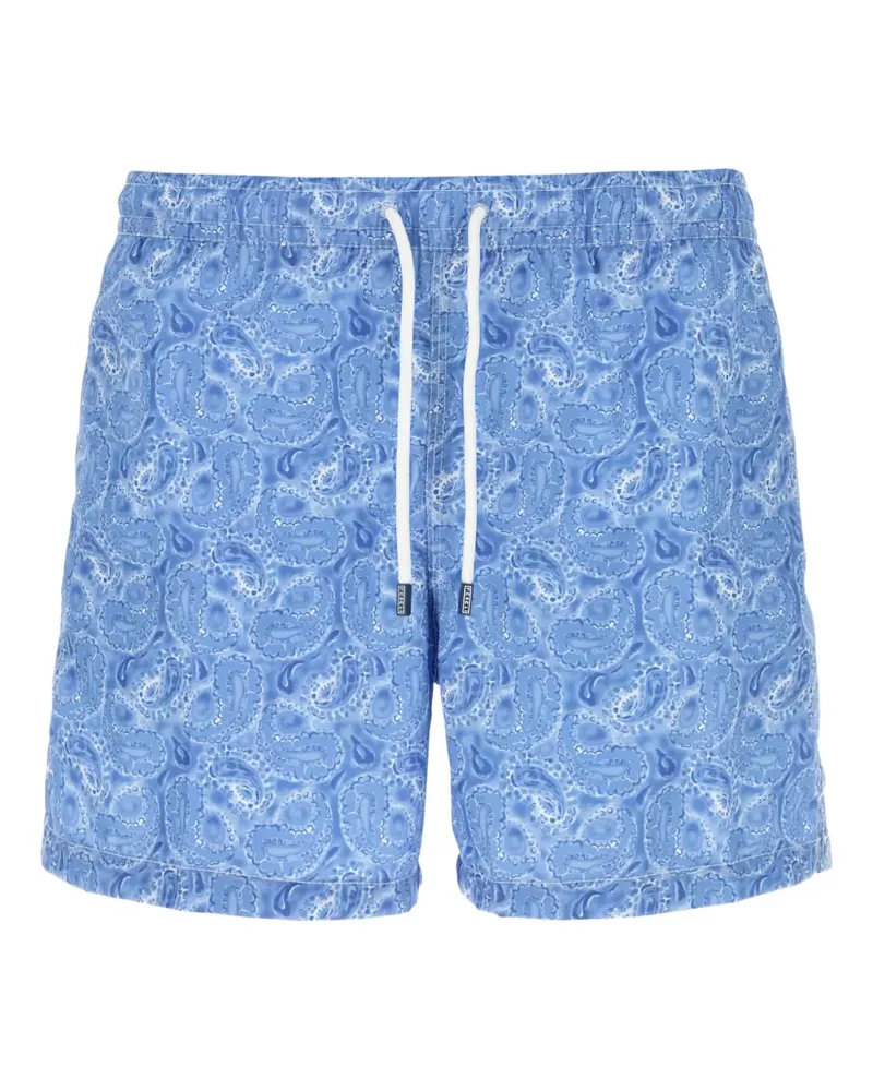 Fedeli Badeshorts mit Print - Blau Blau