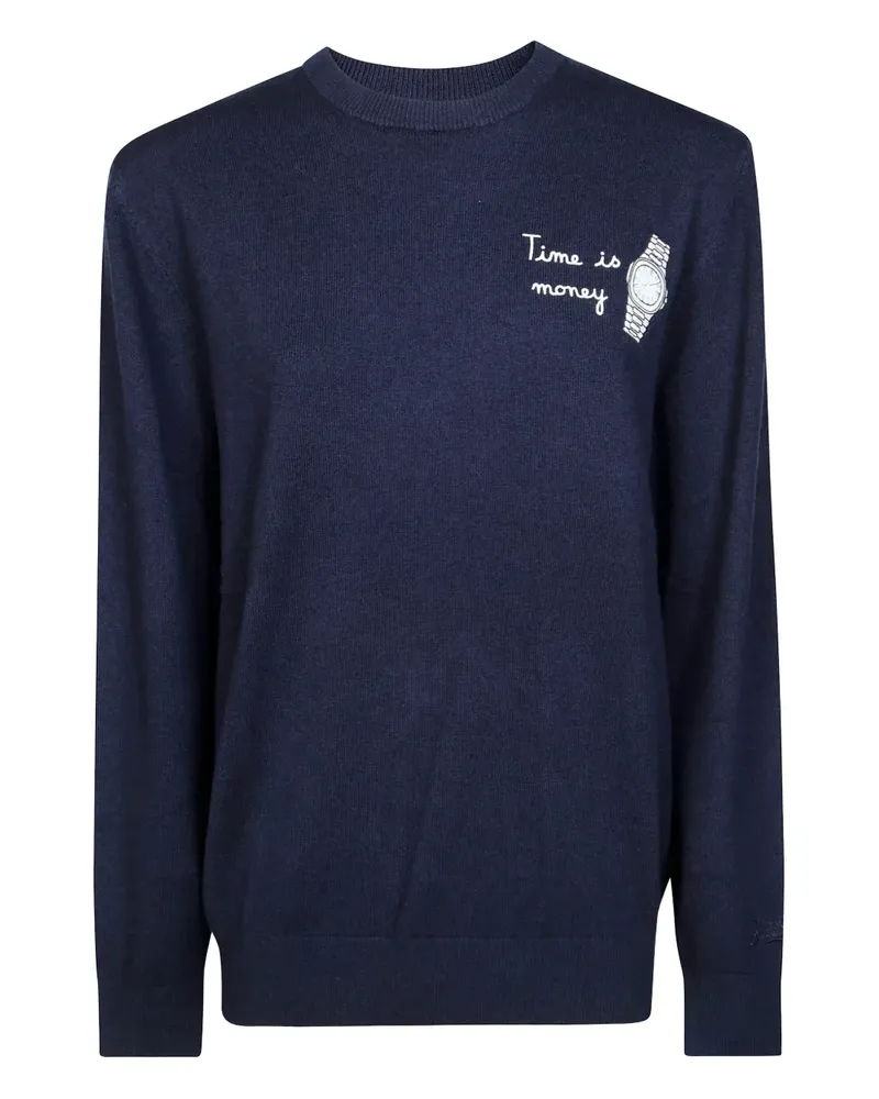 MC2 Saint Barth Heron Light Pullover mit Stickerei - Blau Blau