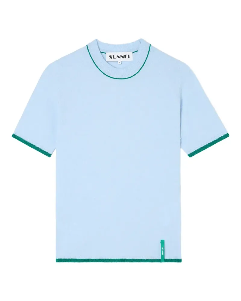 SUNNEI short-sleeve knit top - Blau Blau