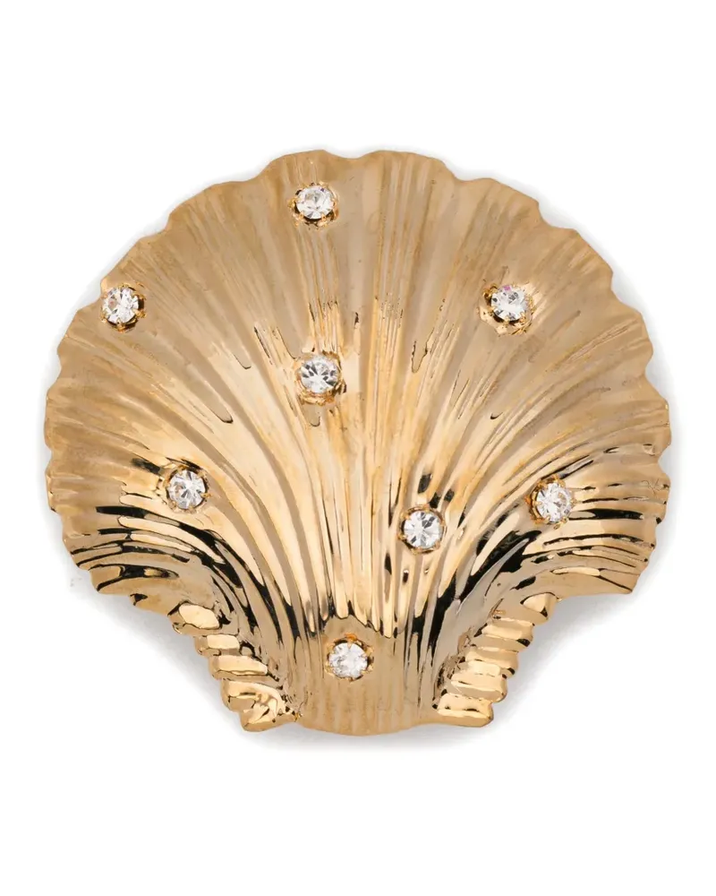 Rowen Rose shell embellished earrings - Gold Gold