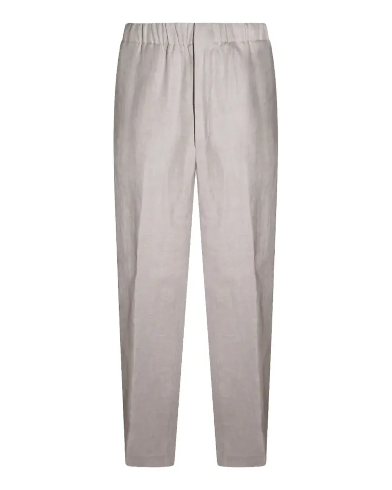 LARDINI elasticated-waistband trousers - Nude Nude
