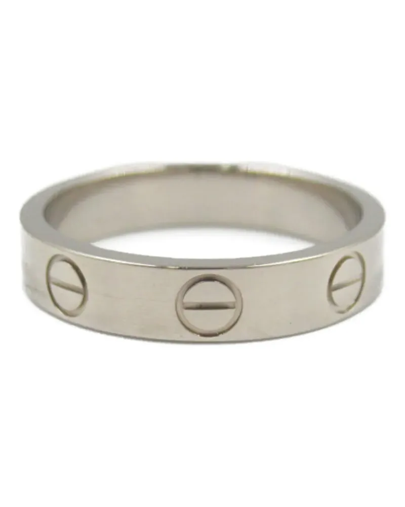 Cartier 2010s mini 18kt Love Weißgoldring - Silber Silber
