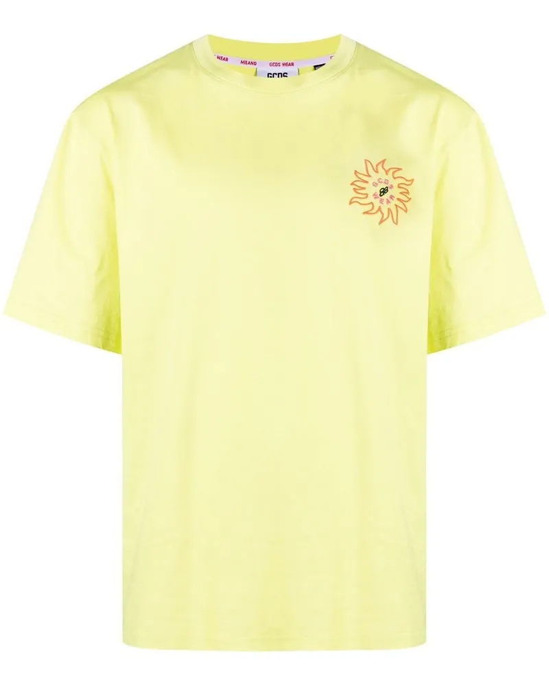 GCDS T-Shirt mit Logo-Print - Grün Grün