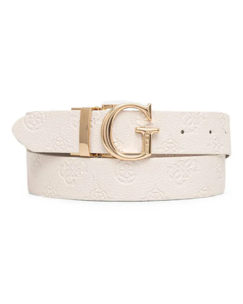 Guess James 4G-logo belt - Nude Nude