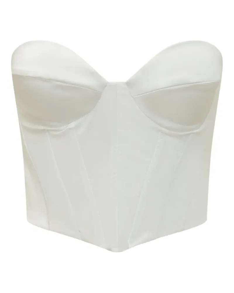 ACTUALEE strapless boned bustier top - Weiß Weiß
