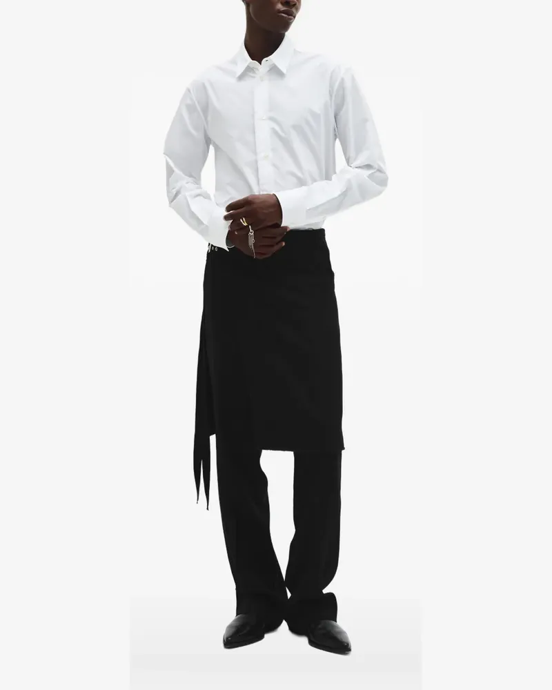 Ann Demeulemeester Haaken Hemd - Weiß Weiß