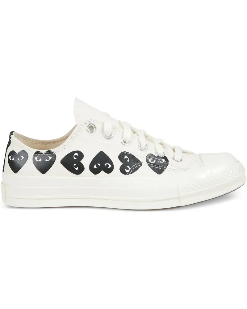 Comme des Garçons Multi Heart Sneakers - Nude Nude