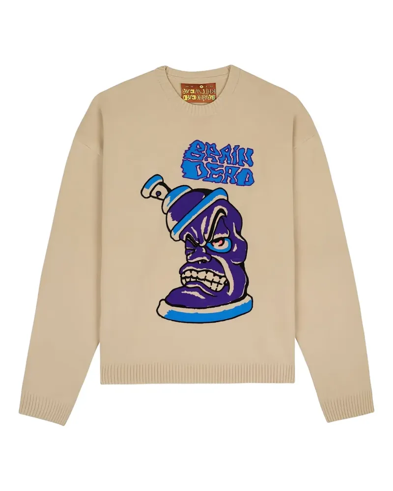 Brain Dead Spray Can Pullover - Nude Nude